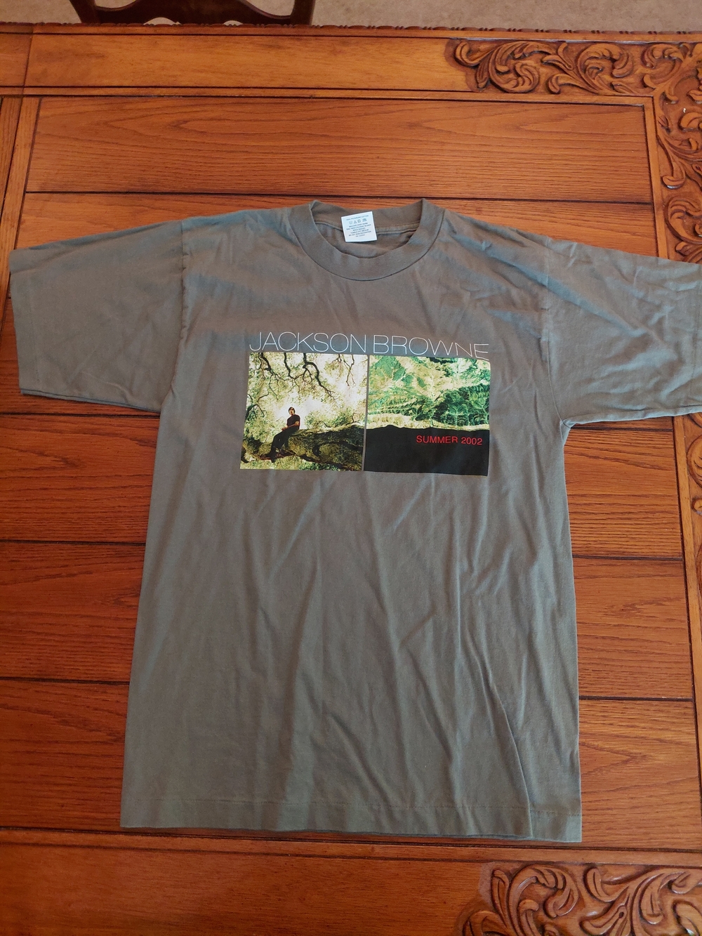 Jackson Rowe Summer 2002 Graphic Tee - Olive Green